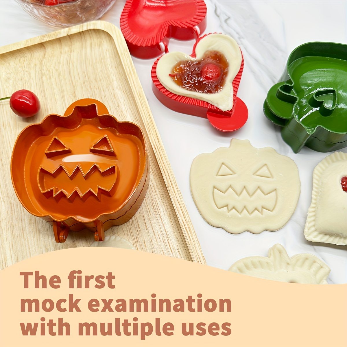 Yubatuo Mini Pie Maker Pumpkin/Strawberry/Apple Shaped Pocket Pie