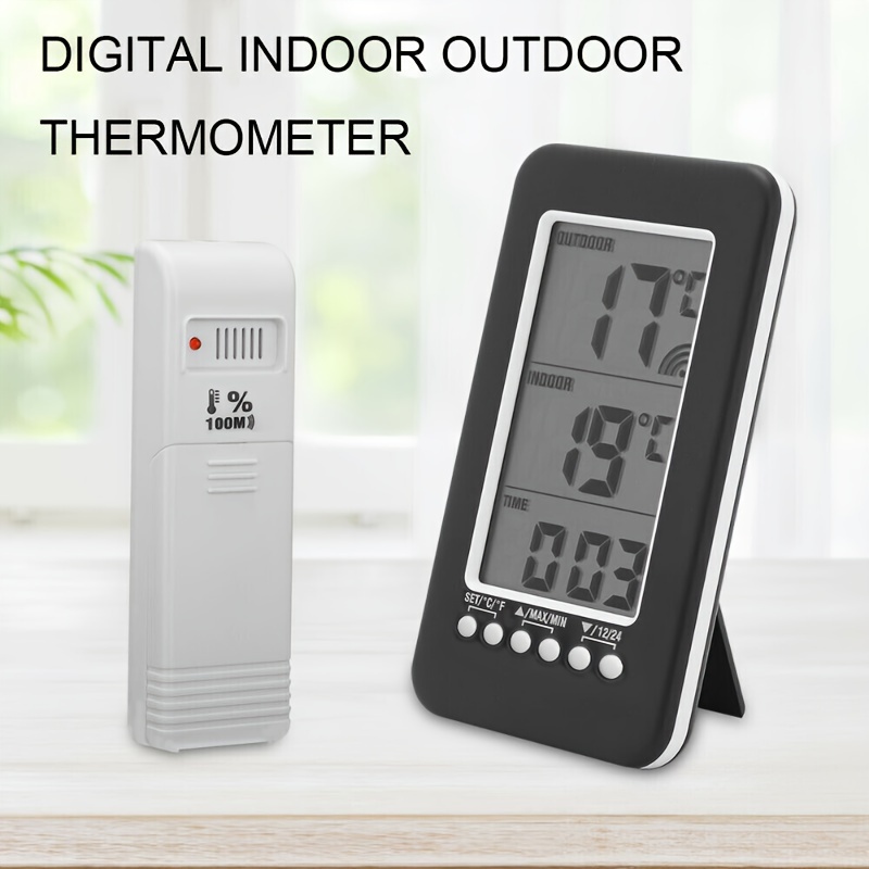 Humidity Gauge, 1 Pack Indoor Thermometer for Home Digital Hygrometer Room  Thermometer and Humidity Gauge with Temperature Humidity Monitor AAA