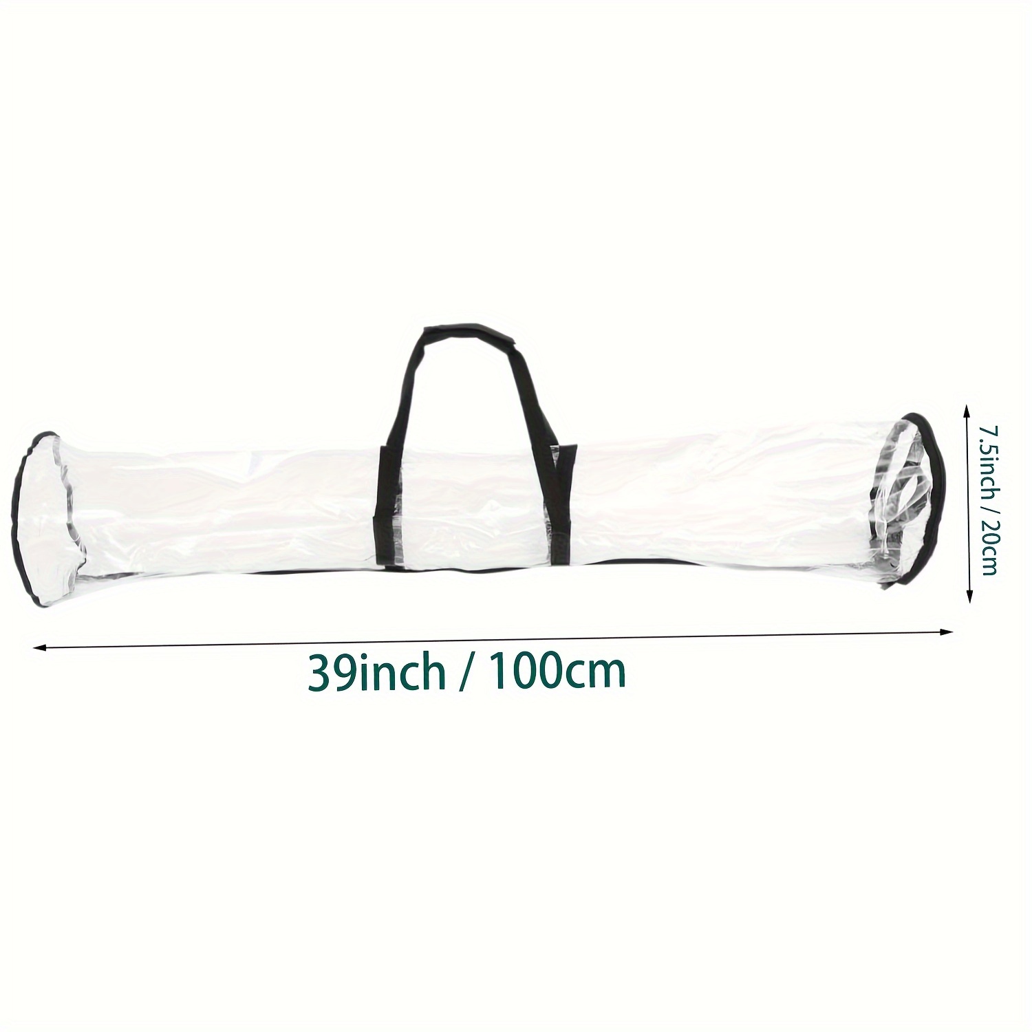 100cm Transparent Underbed Easy Carry Handles Christmas Wrapping