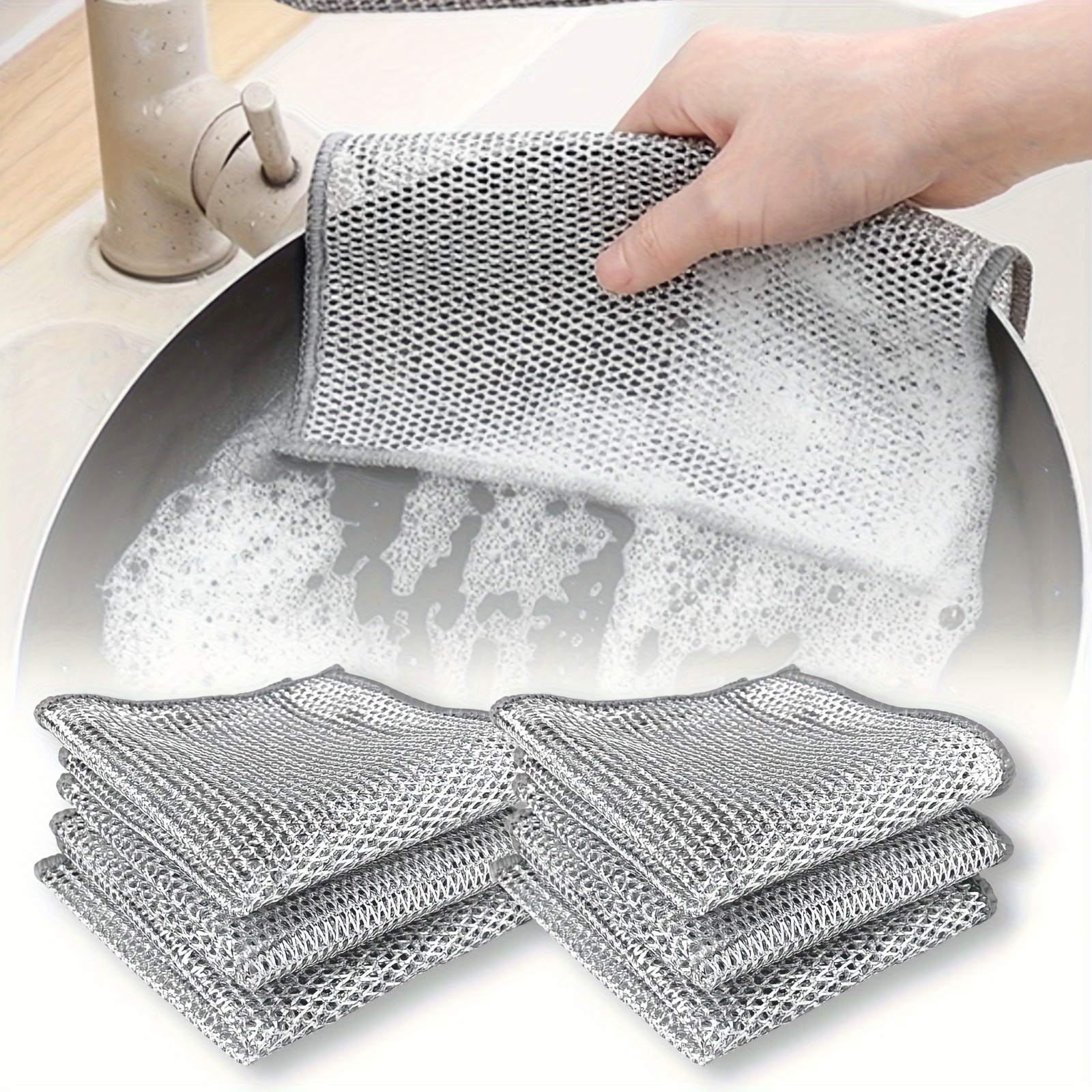 Dishwashing Cloth Mesh Cloth For Kitchen Stove Dishwashing - Temu