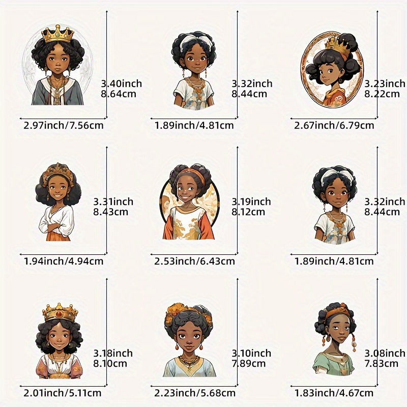 Black Lady Printing Iron Heat Transfer Stickers African - Temu