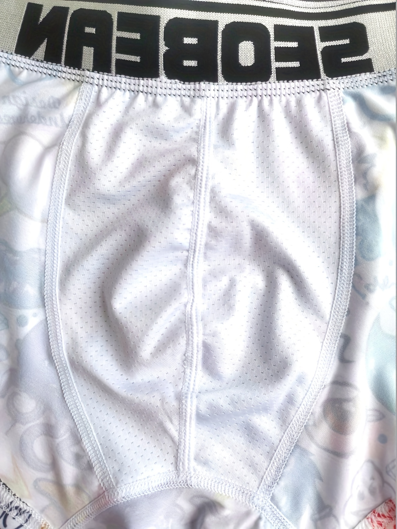 Men's Fashion Sexy Low-waist U-convex Pouch Boxer Briefs, Ice Silk