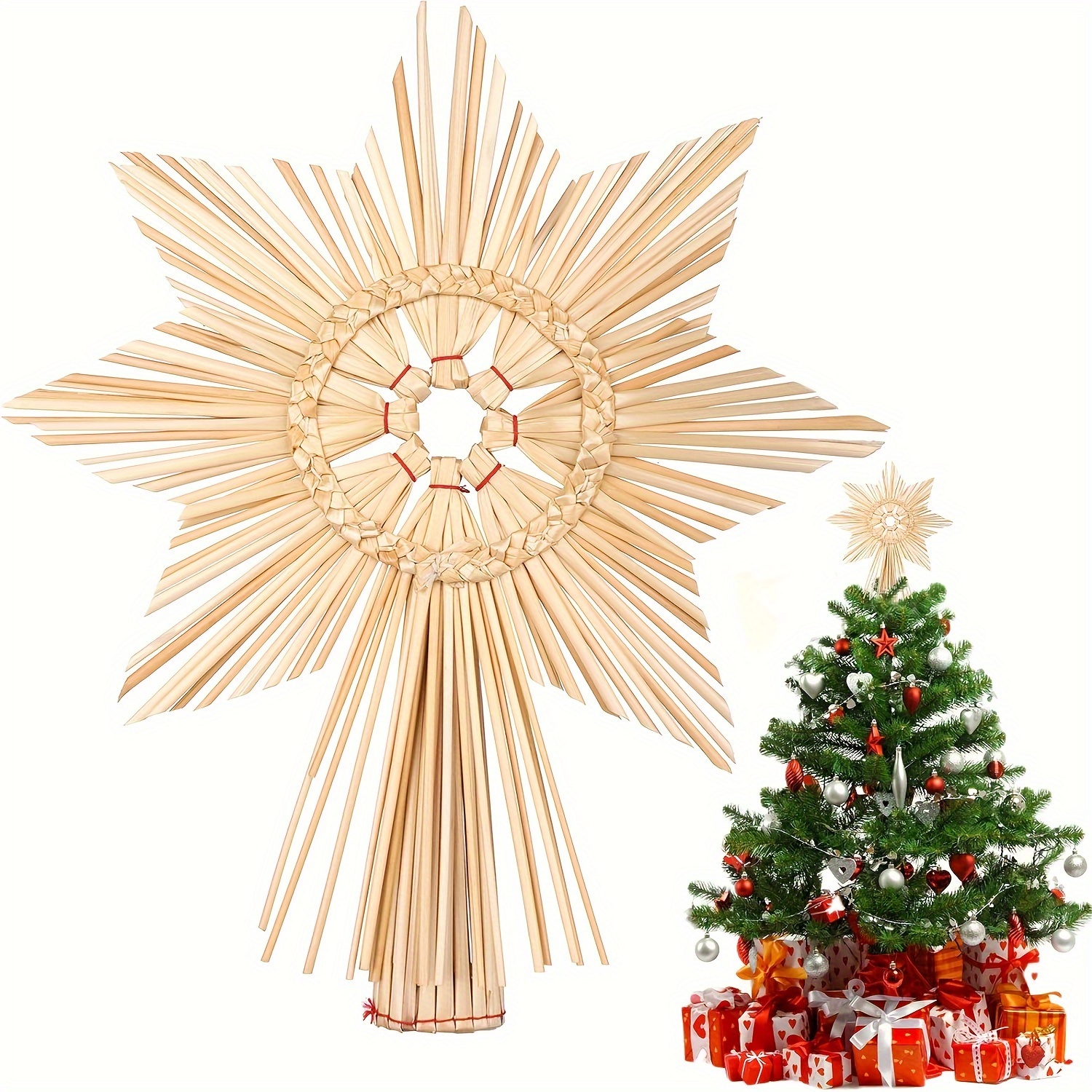 Tree Topper made of straw