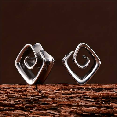 2pcs simple spiral ear plugs hangers for stretched lobe ear gauges body piercing jewelry
