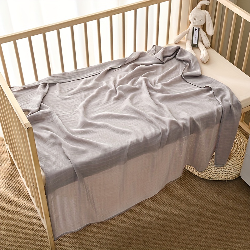 Soft Bamboo Fiber Baby Wrapping Blanket for Comfort