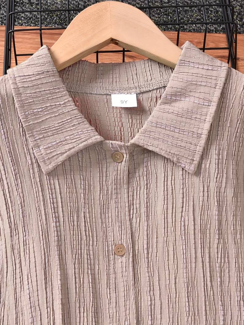 Ensemble 2 Pièces Fille Automne - Chemise à Carreaux Et Pantalon - Taille 7 à 13 Ans