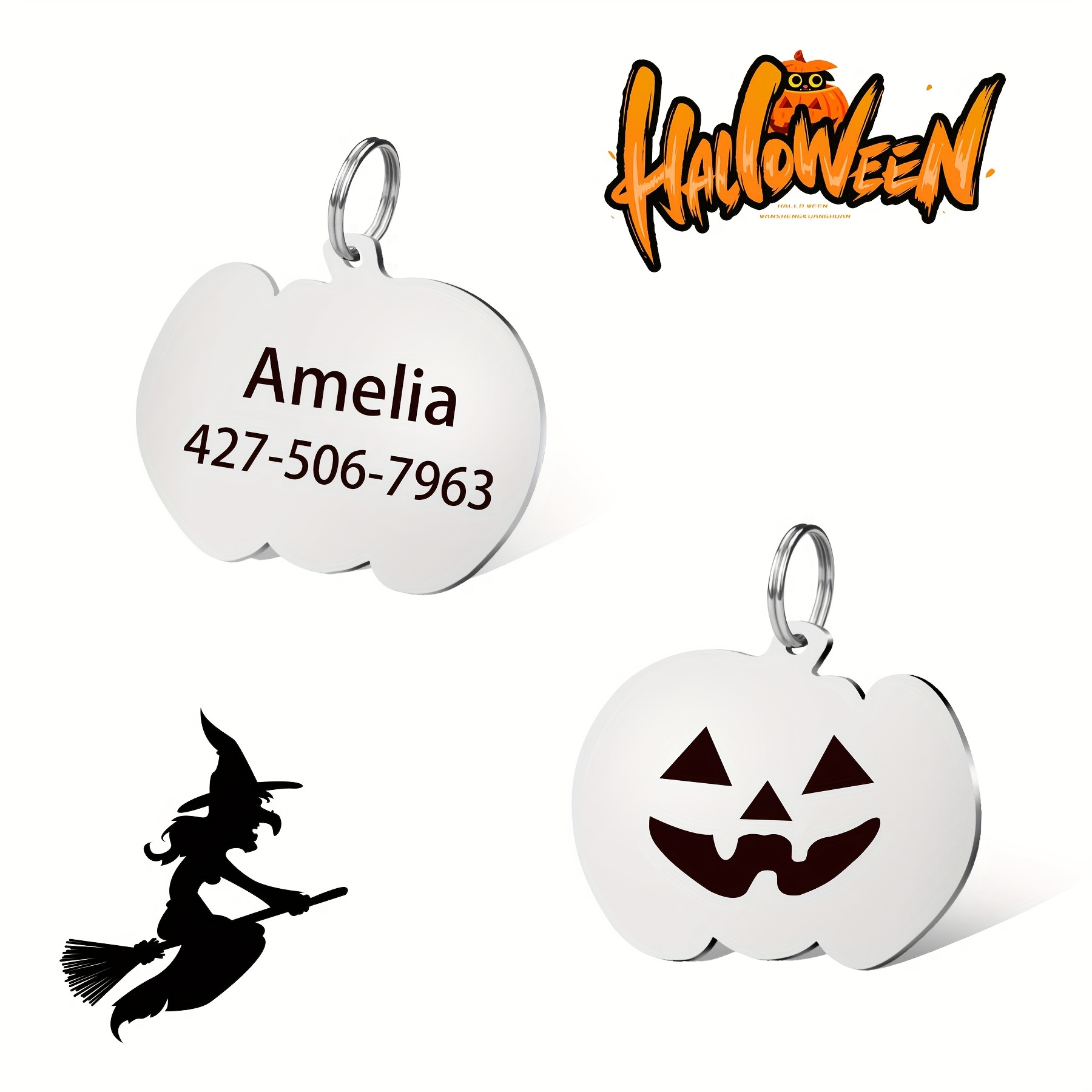 Pumpkin hot sale dog tag