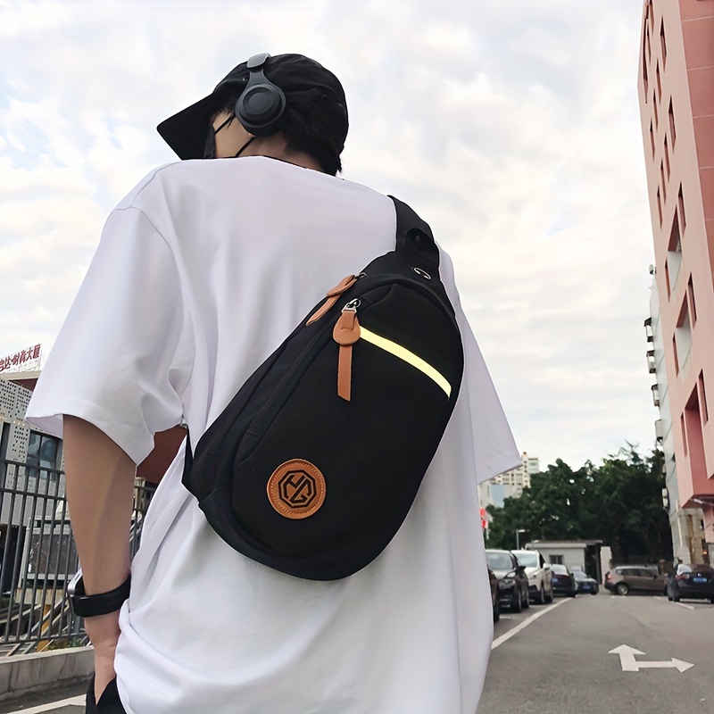 Lightweight Black Crossbody Backpack Shoulder Bag For Hiking Walking Biking  Travel Cycling - Temu