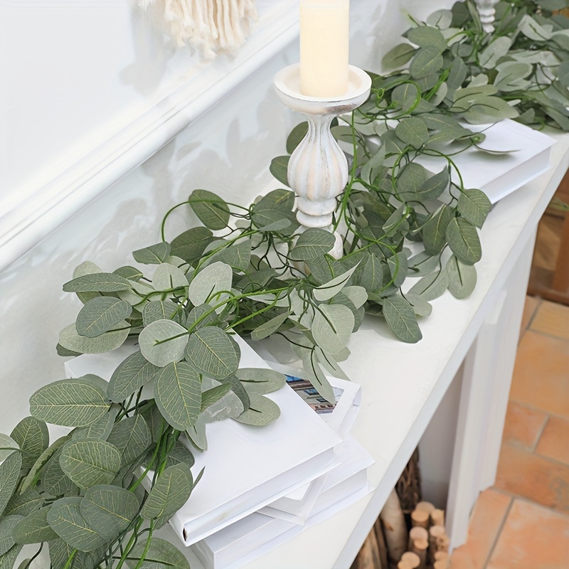 Artificial Ivy Garland Fake Greenery Leaf Hanging Vine Plant, Foliage  Flowers For Wedding Party Outdoor Garden Office Home Kitchen Bedroom Wall  Decor