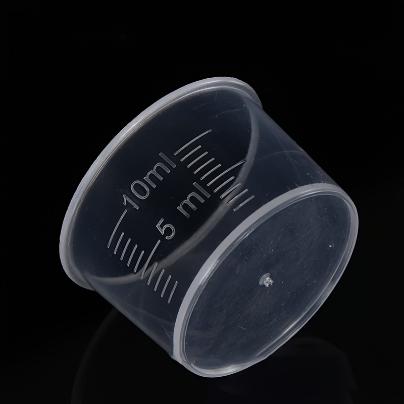 10pcs, Measuring Cup, Plastic Liquid Measuring Cups, Clear 60ml/2oz  Graduated Measuring Cup For Accurate Laboratory Measurements, Multifunction  Measur