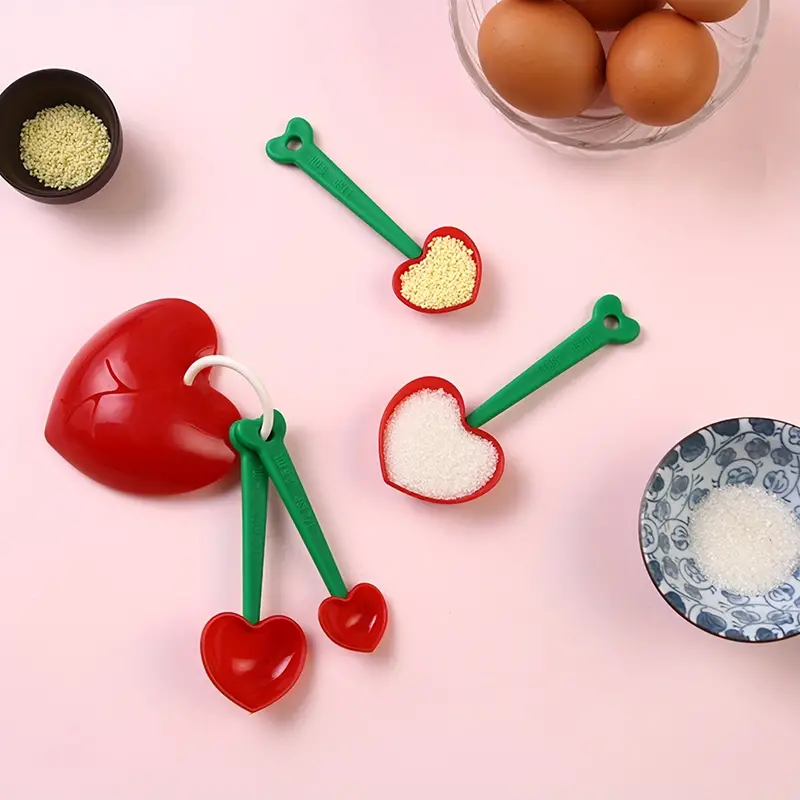 Measuring Spoon Set, Heart Shaped Plastic Measuring Spoons, Creative Cute  Kitchen Baking Measuring Spoon For Dry And Liquid Ingredients, Coffee  Measuring Spoon, Kitchen Stuff, Cheap Stuff - Temu