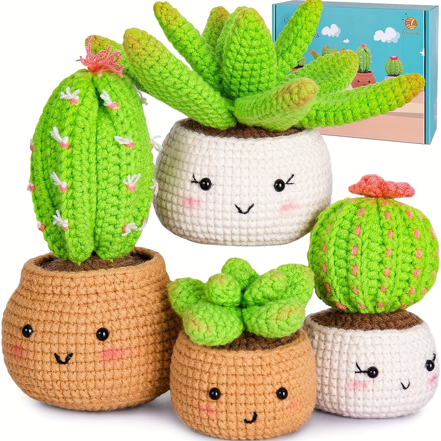 Crochet Kit For Beginners Accessories Random Color - Temu