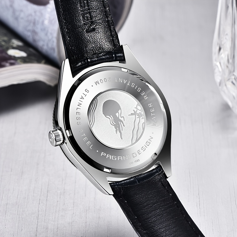 Design メンズクオーツ腕時計、ビジネスステンレススチールウォッチ 