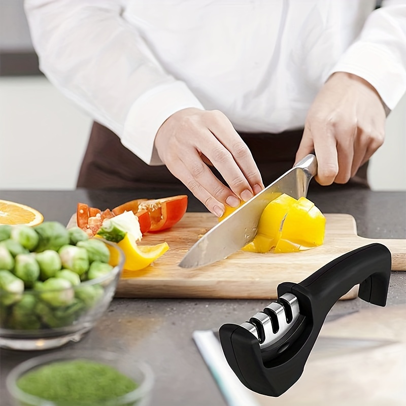Electric Knife Sharpener Stainless Steel Knife Sharpener, Usb Rechargeable Electric  Knife Sharpener, Auto Adjustable Fast Sharpening For Kitchen Knives Scissors  Home Tool Grinder Kitchen Stuff Kitchen Accessories Home Kitchen Items -  Temu