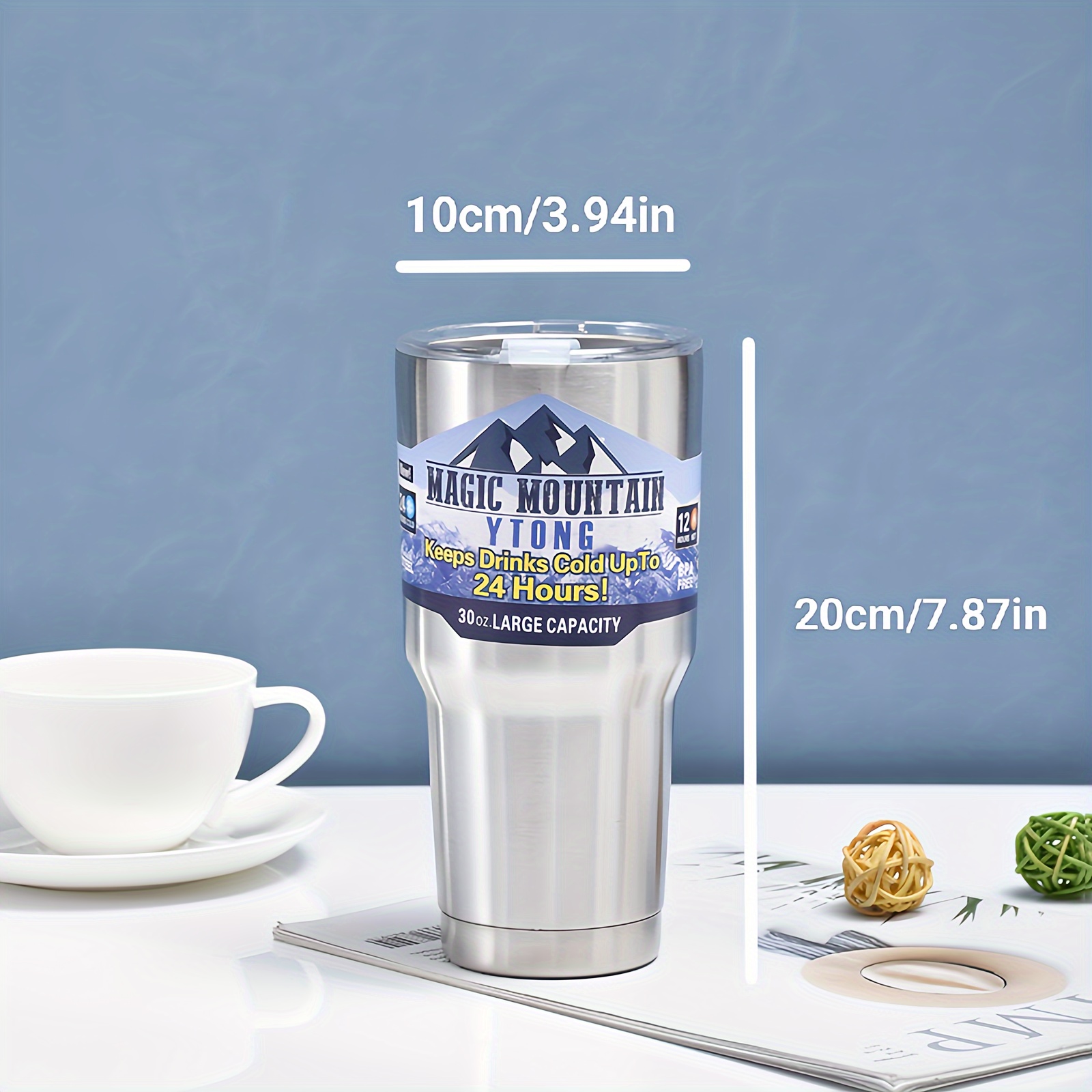 Double Wall Vacuum Travel Mug Iced Coffee Tumbler with Lid and Straw  Insulated Stainless Steel Reusable Water Cup Keep Cold - AliExpress