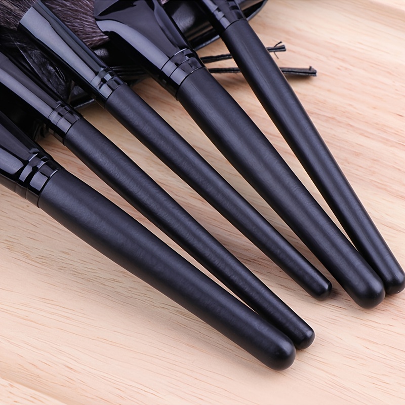 24pcs Synthetic Kabuki Foundation Brush Set with Brush Bag