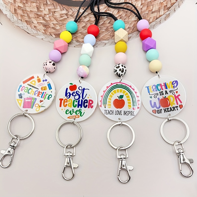 Llaveros acrílicos personalizados con nombre de arcoíris, llaveros  personalizados para amigos, amantes, profesores, mamá, regalo de recuerdo  de fiesta