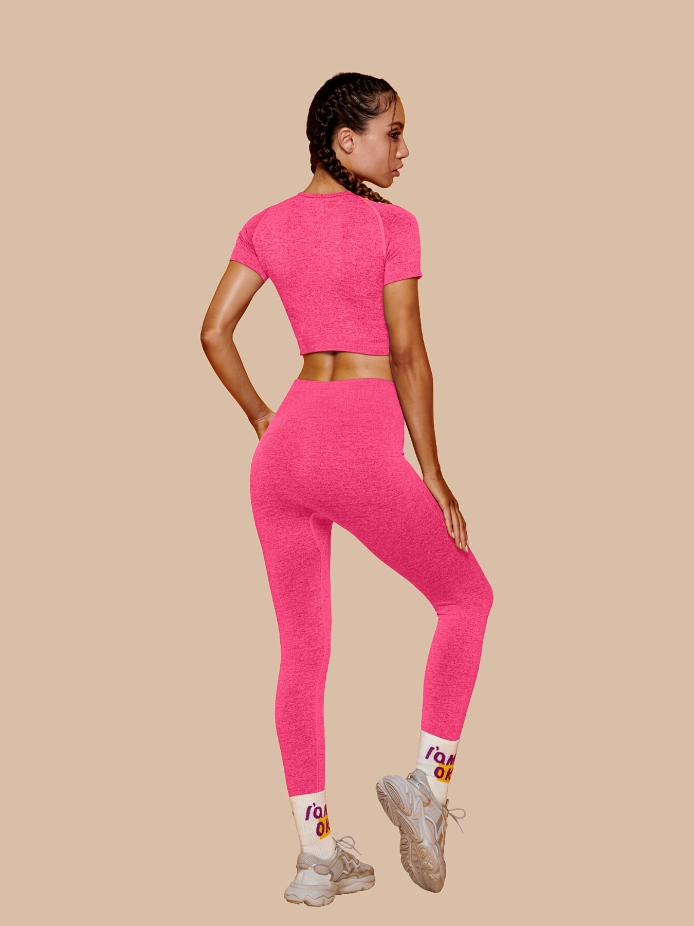 Victoria Secret PINK Workout Set Leggings Sports Bra Small Blue Active Wear  