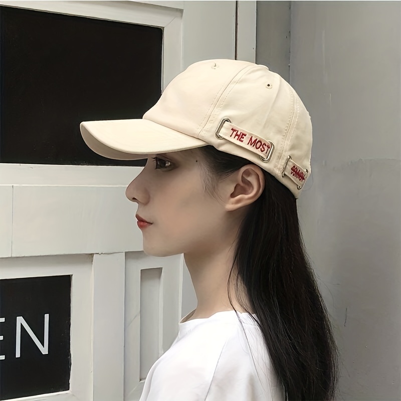 Women &Men New-York Letter Baseball Cap - Vintage Washed Denim Twill Dad Hat for Women Men