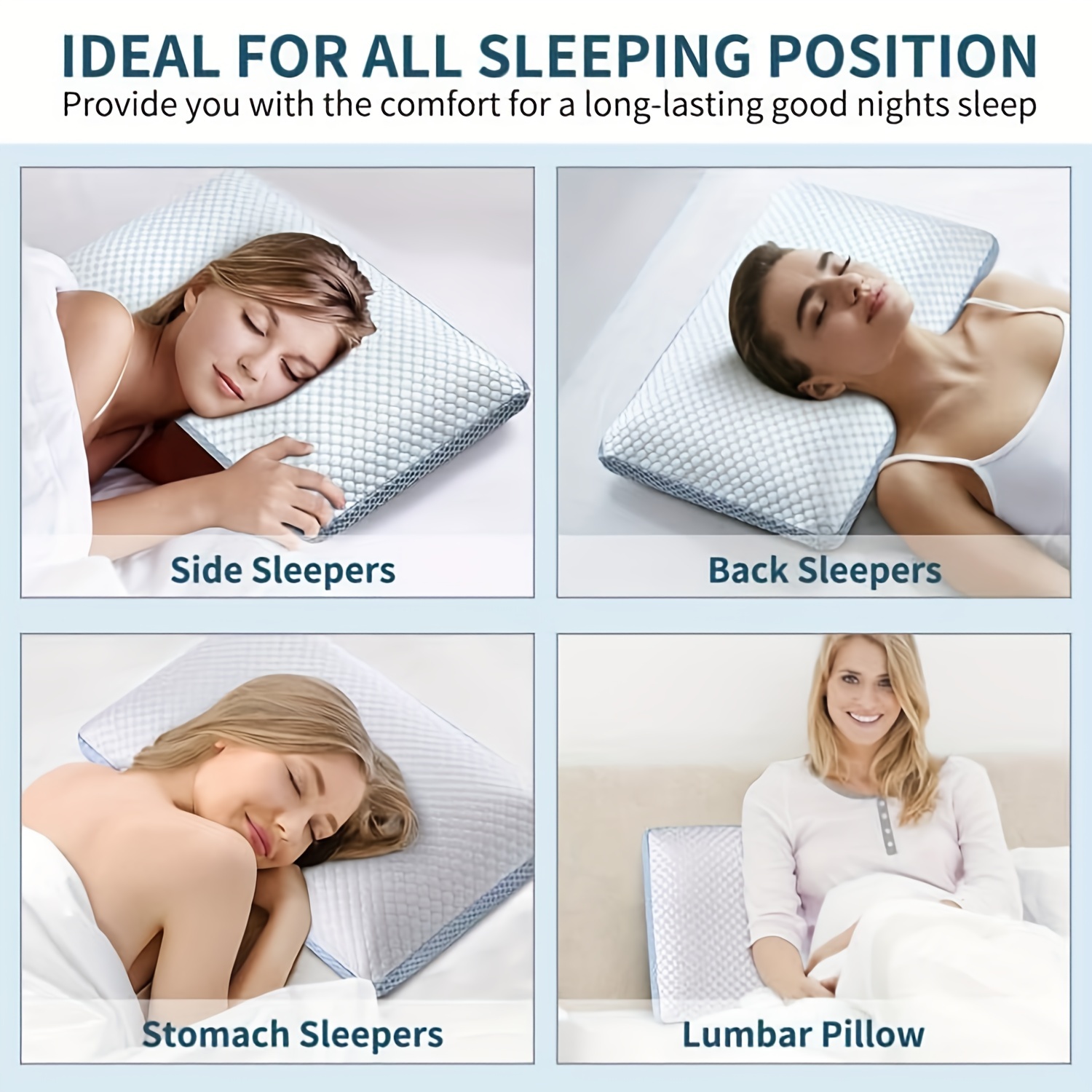 Cooling Lumbar Pillow for Sleeping