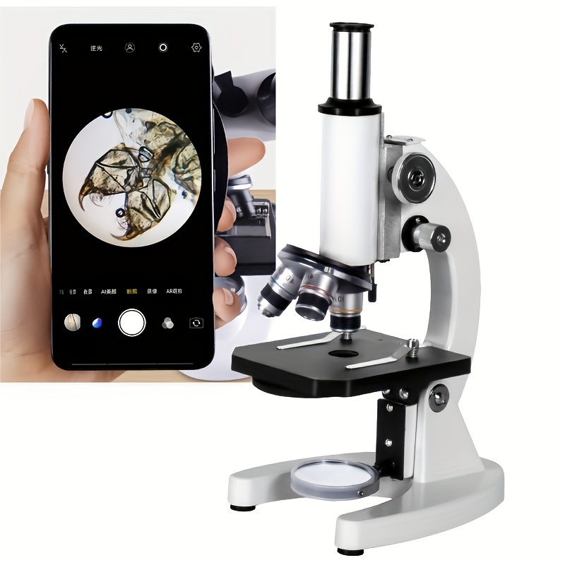 Mini Pocket Microscope Kit 60-120x Lab Handheld Microscope Battery