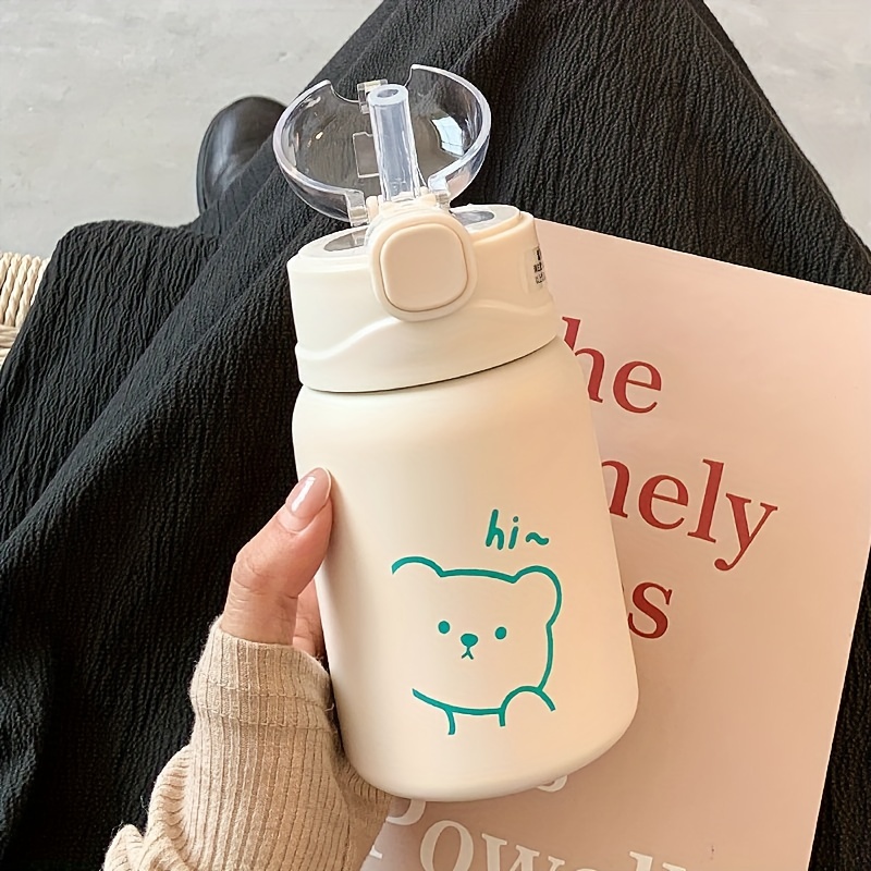 Cute Water Bottle Children Insulated Cup Girl Kawaii Portable Thermal  Tumbler Cartoon Vacuum Flasks Christmas Gift 500ml Thermos