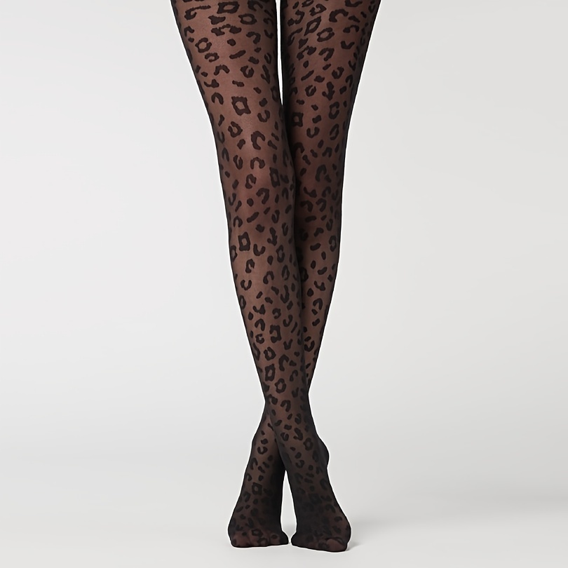 Lady Tights Women Thigh High Waist Stockings Pantyhose Ladies Gifts (Color  : Leopard Print, Size : One Size) : : Clothing, Shoes & Accessories