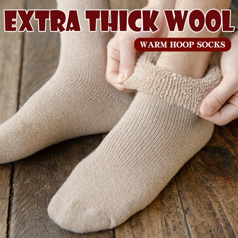 Calcetines de lana merino para senderismo, calcetines térmicos para  deportes al aire libre, 2 pares