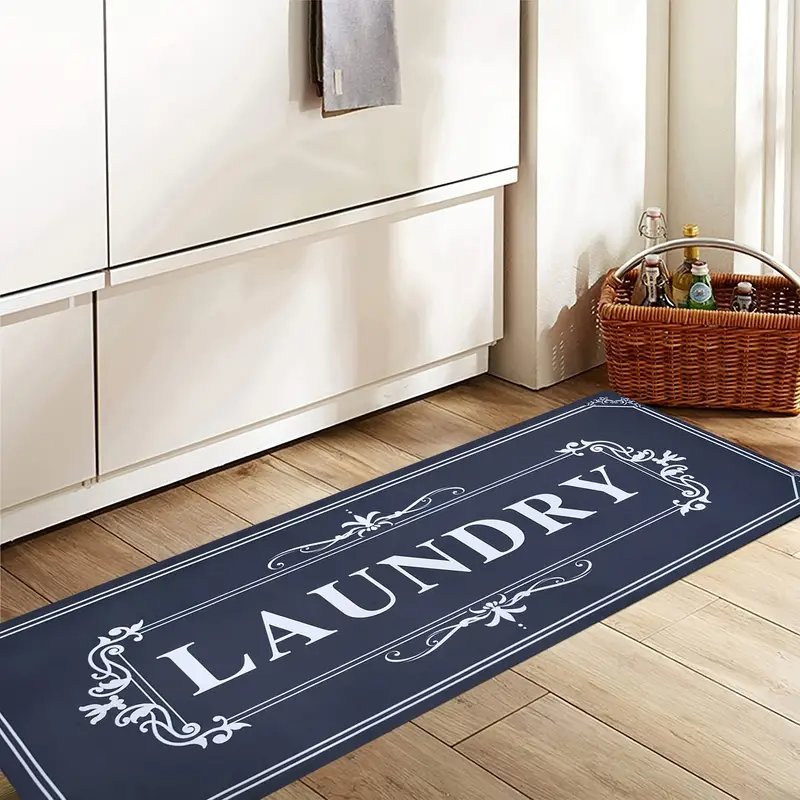 Area Rug, Ruber Material, Weight, Laundry Room Rug Runner, Blue Laundry  Room Rug, 20x48, Non Slip Laundry Room Rugs And Mats, Farmhouse Laundry  Room Mat Runner, Home Decor - Temu