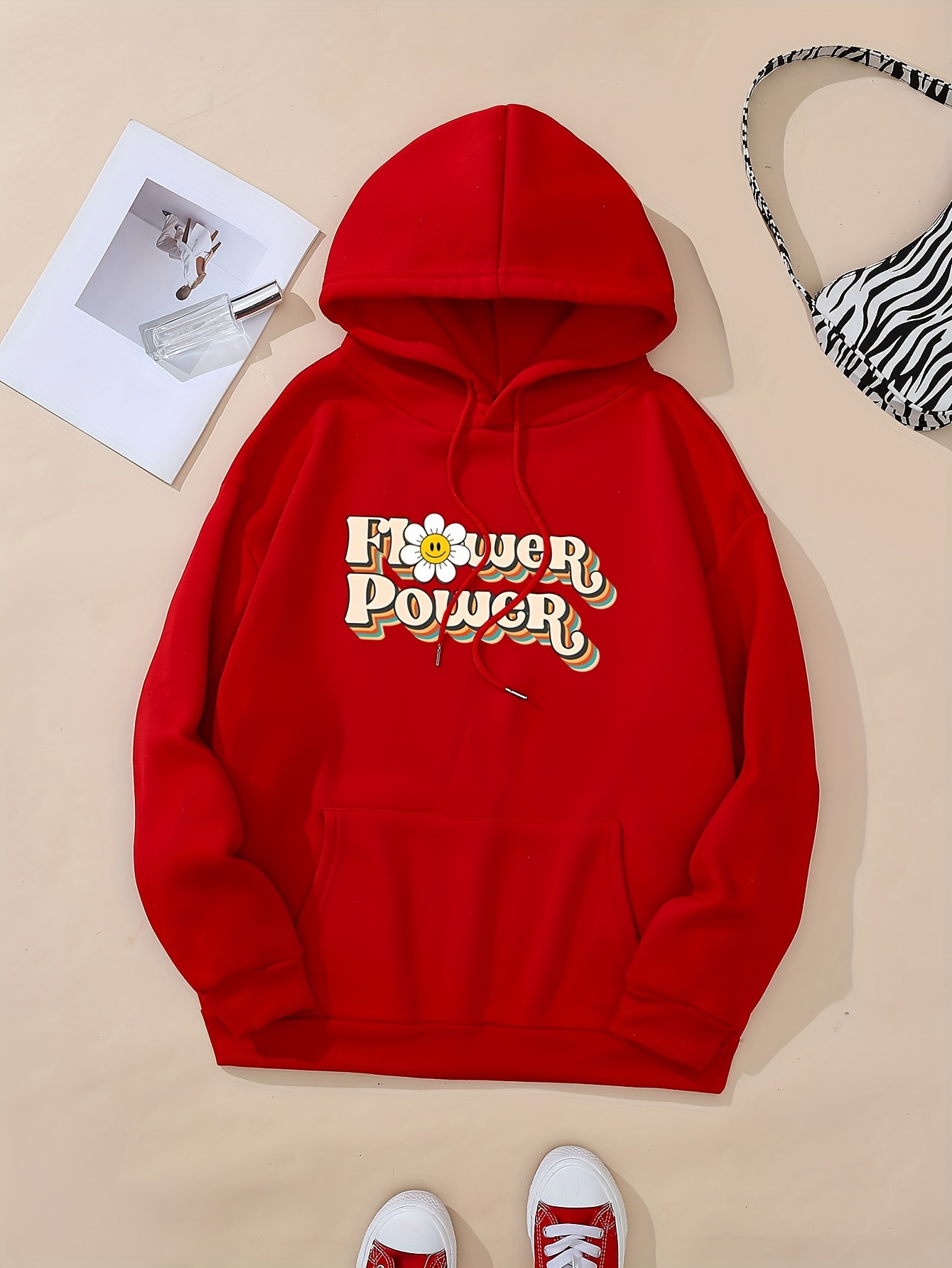 Graphic Print Hoodie Drawstring Casual Hooded Sweatshirt Temu Canada 2889