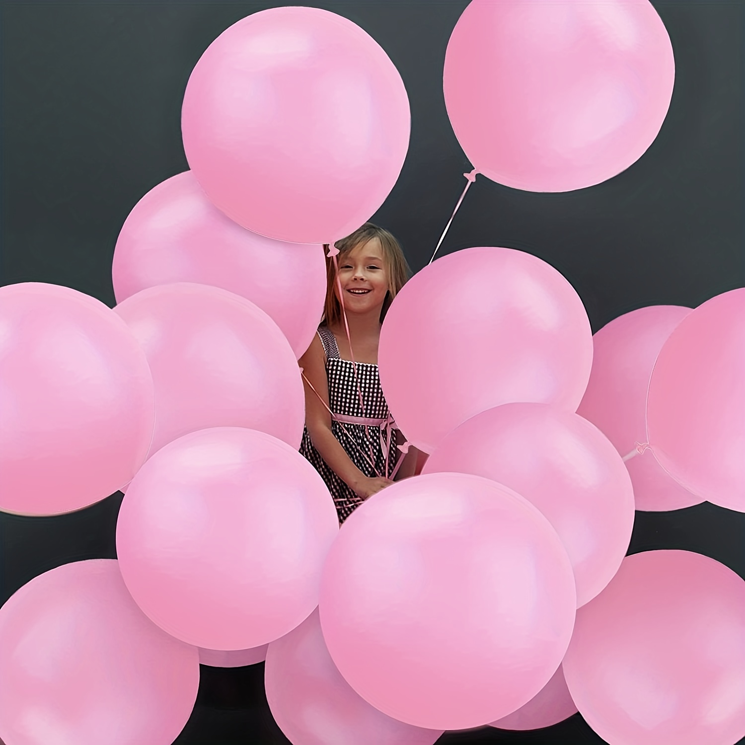 Globos rosas de 12 pulgadas, globos de color rosa claro, 50 globos de látex  rosa para decoración de cumpleaños, boda, baby shower, fiesta
