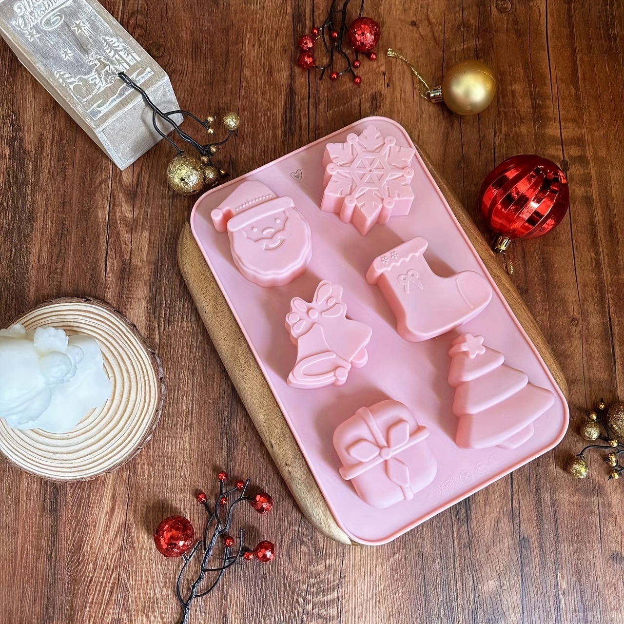 Christmas Cake Molds 3d Silicone Mold Pudding Mold - Temu