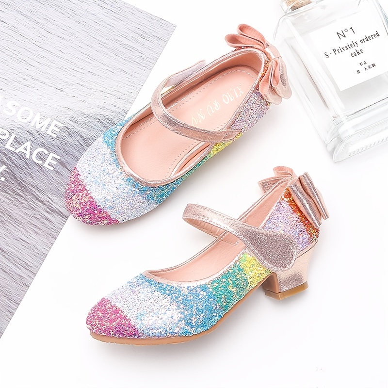 Rose Gold Rock Glitter Mary Jane Flats para zapatos de niñas de flores,  zapatos de niñas, zapatos de vacaciones, zapatos de fiesta, zapatos de boda  de otoño -  México