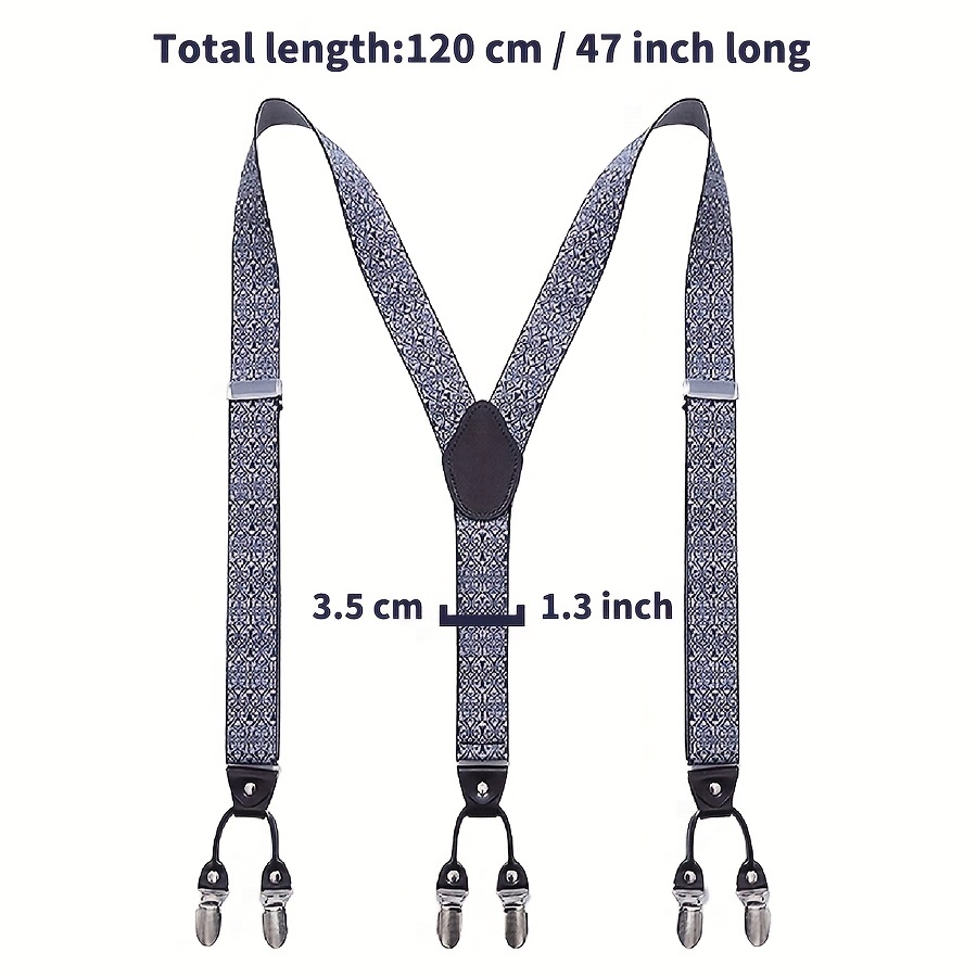 Buy Fascigirl Men Suspender Pant Suspender Adjustable 6 Strong Clip Y Back  Suspender for Work Pant at