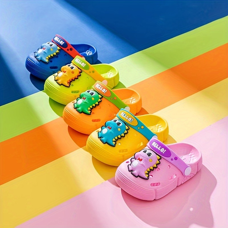 Casual Colorful Breathable Clogs For Boys And Girls, Quick Drying