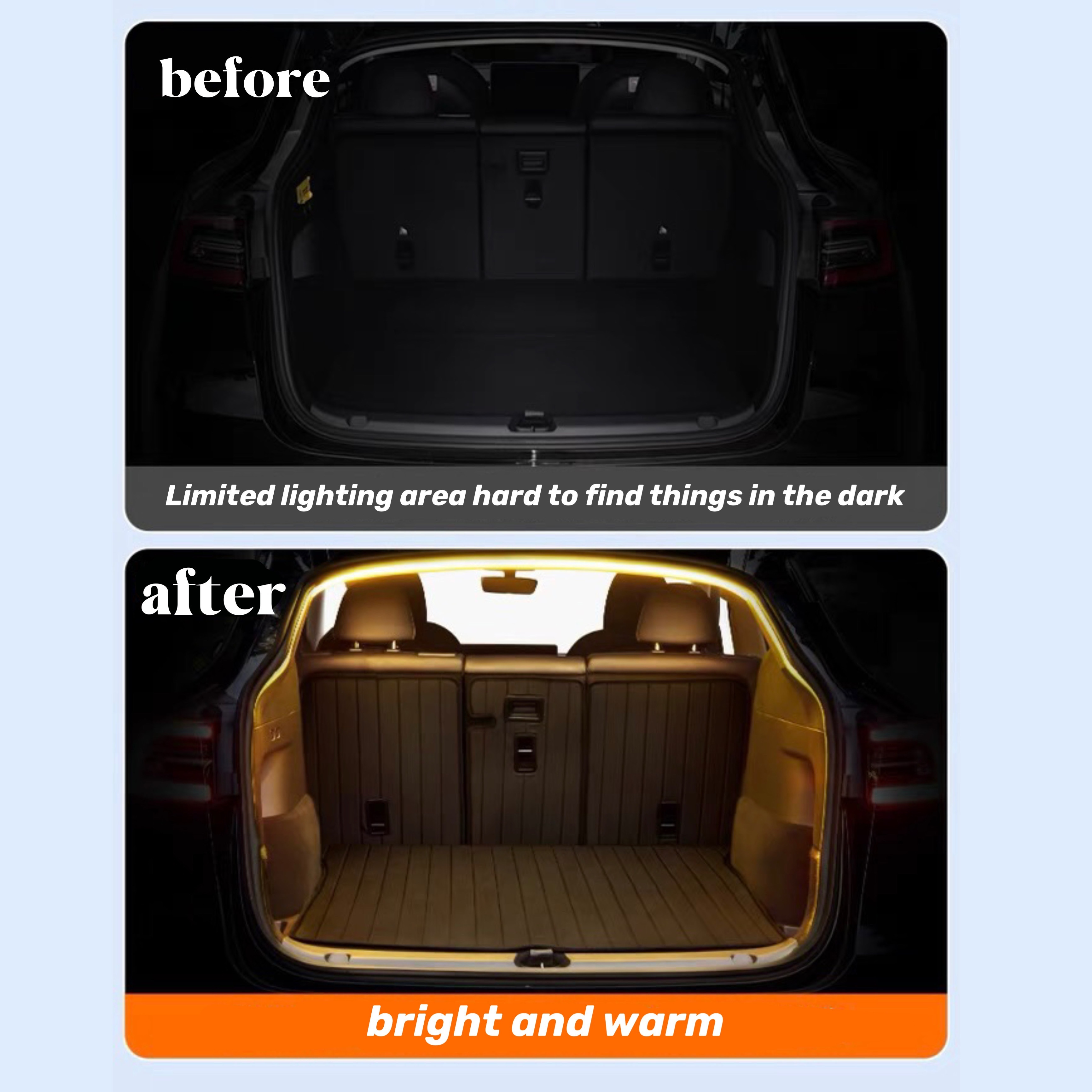 universal 12v trunk   led strip modified ambient lighting for cars with 12v cigarette lighter interface   camping stall lighting details 3