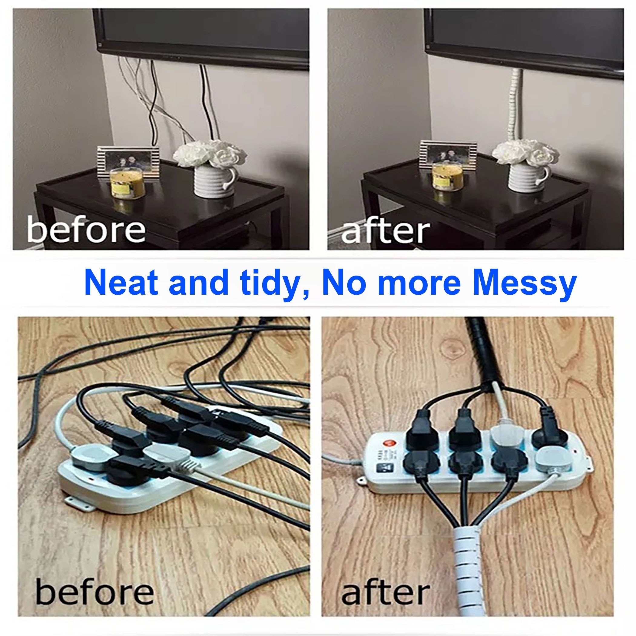 HOW TO Manage Messy Cables With A Flexible Cable Organizer Tube