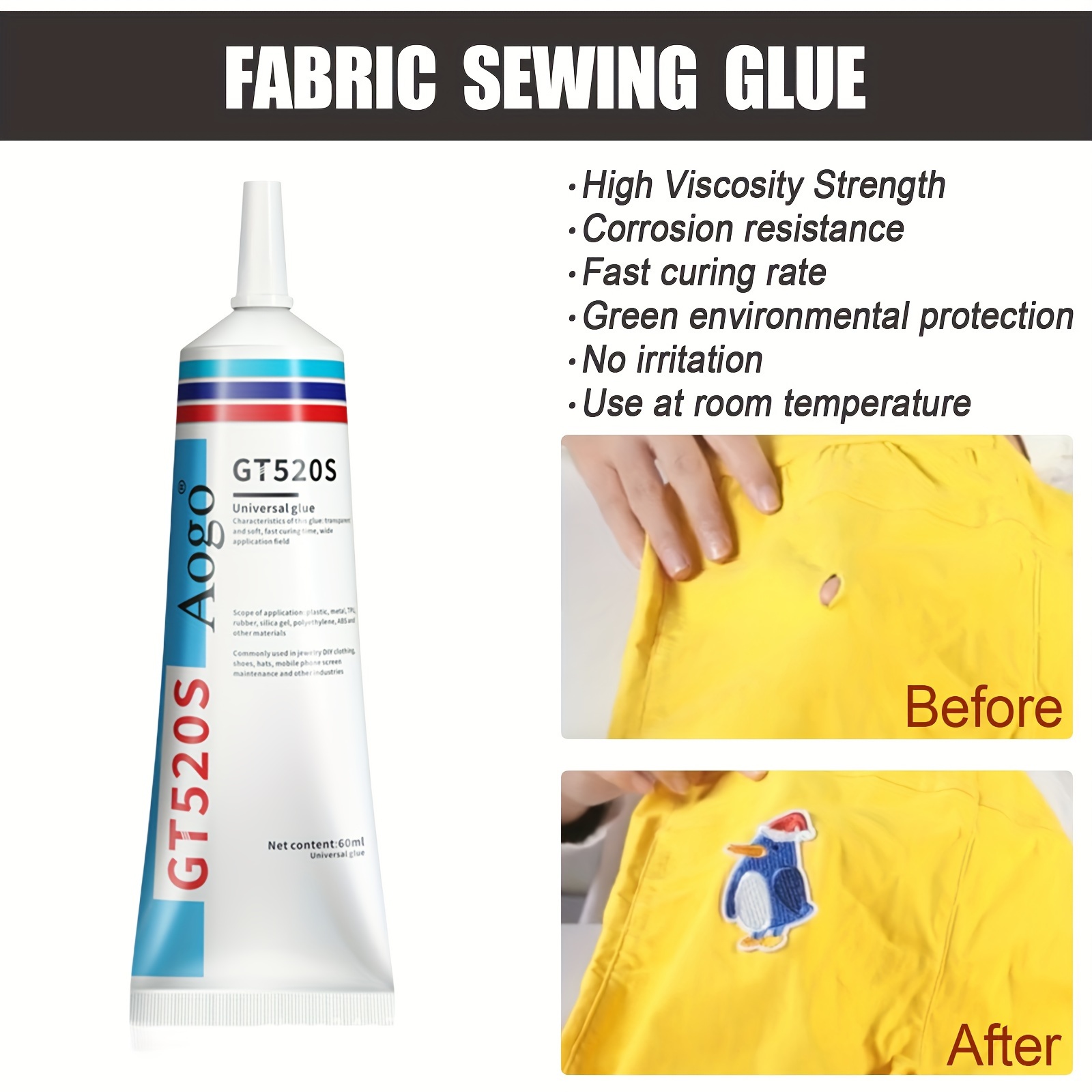 155g Cloth Glue Adhesive Clothing Repair Printing Pattern Rhinestone  Trademark Soft Glue Clothing Manual Universal Leather Glue - AliExpress