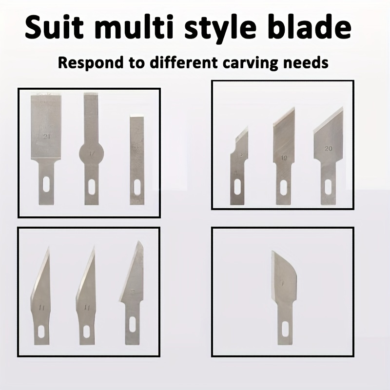 6/9Pcs Metal Carving Knife Blades Set Non-Slip Engraving Scalpel Knife  Repair Tools Craft Knives Mobile Phone PCB DIY Hand Tools