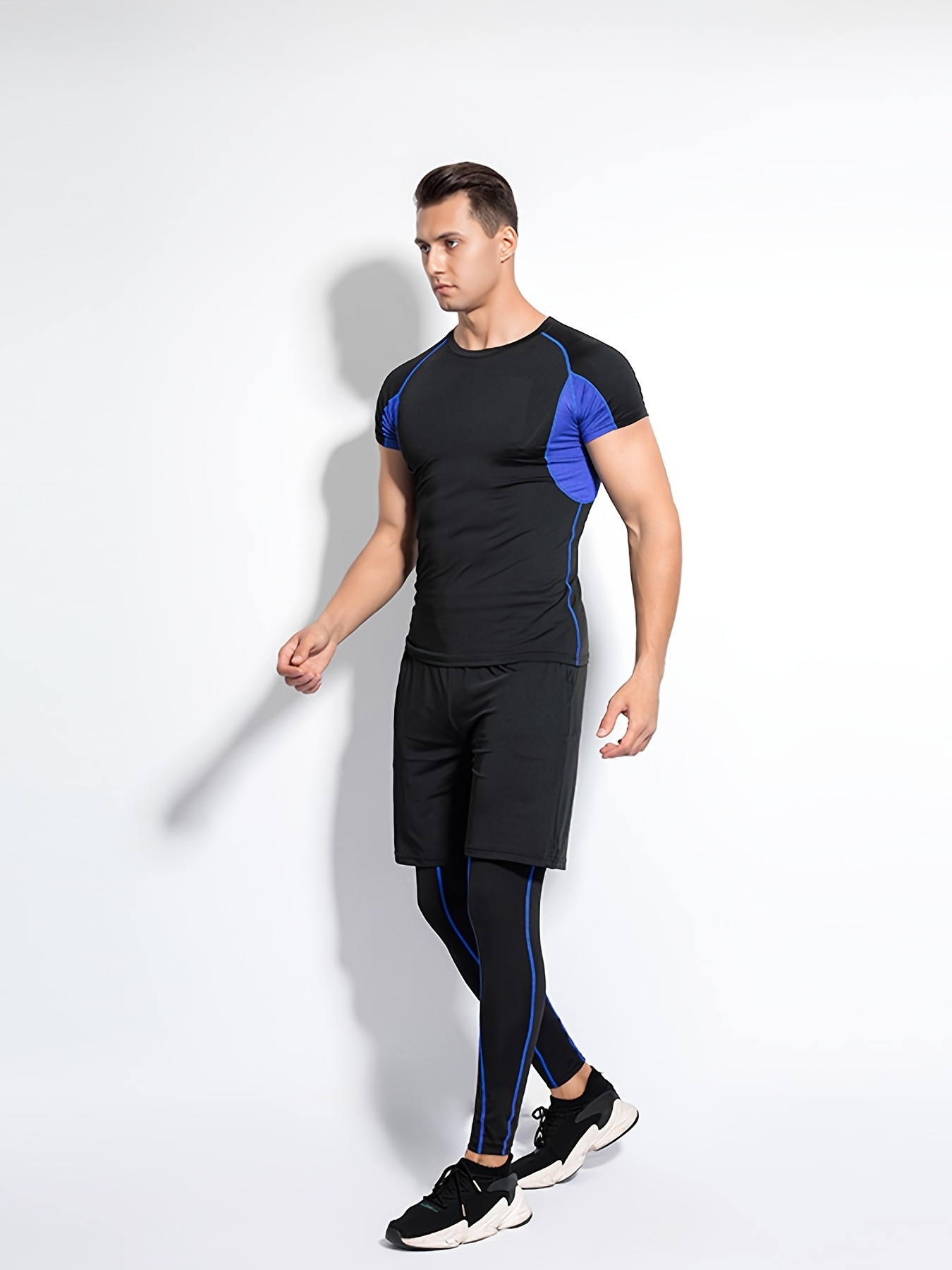 Men's 3-Piece Compression Suit Set: Slim Fit, Breathable, Quick Drying &  Sweat Absorbing For Sports & Fitness!