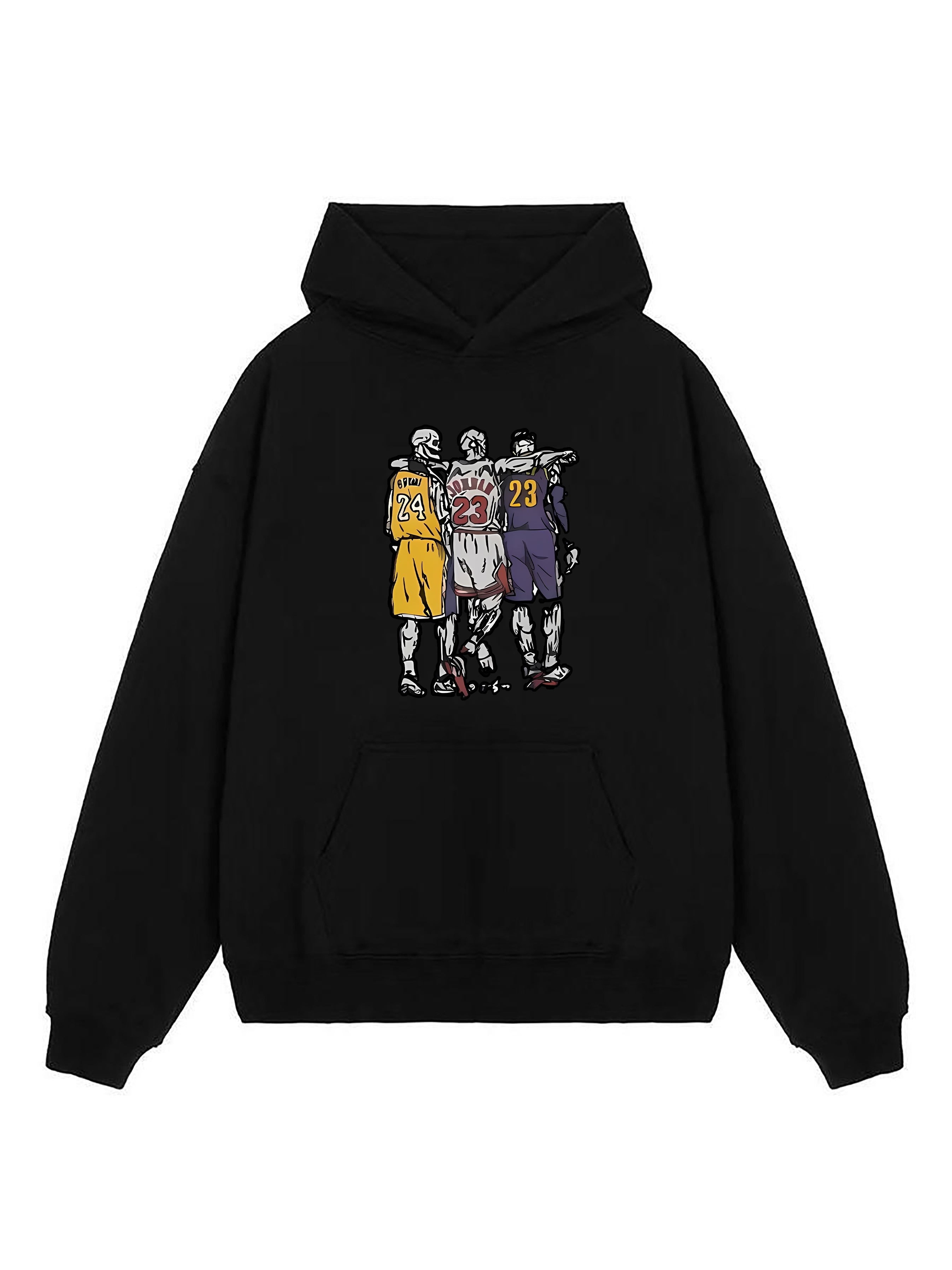 Good Friends Basketball Players Print Hoodie Hoodies Men - Temu