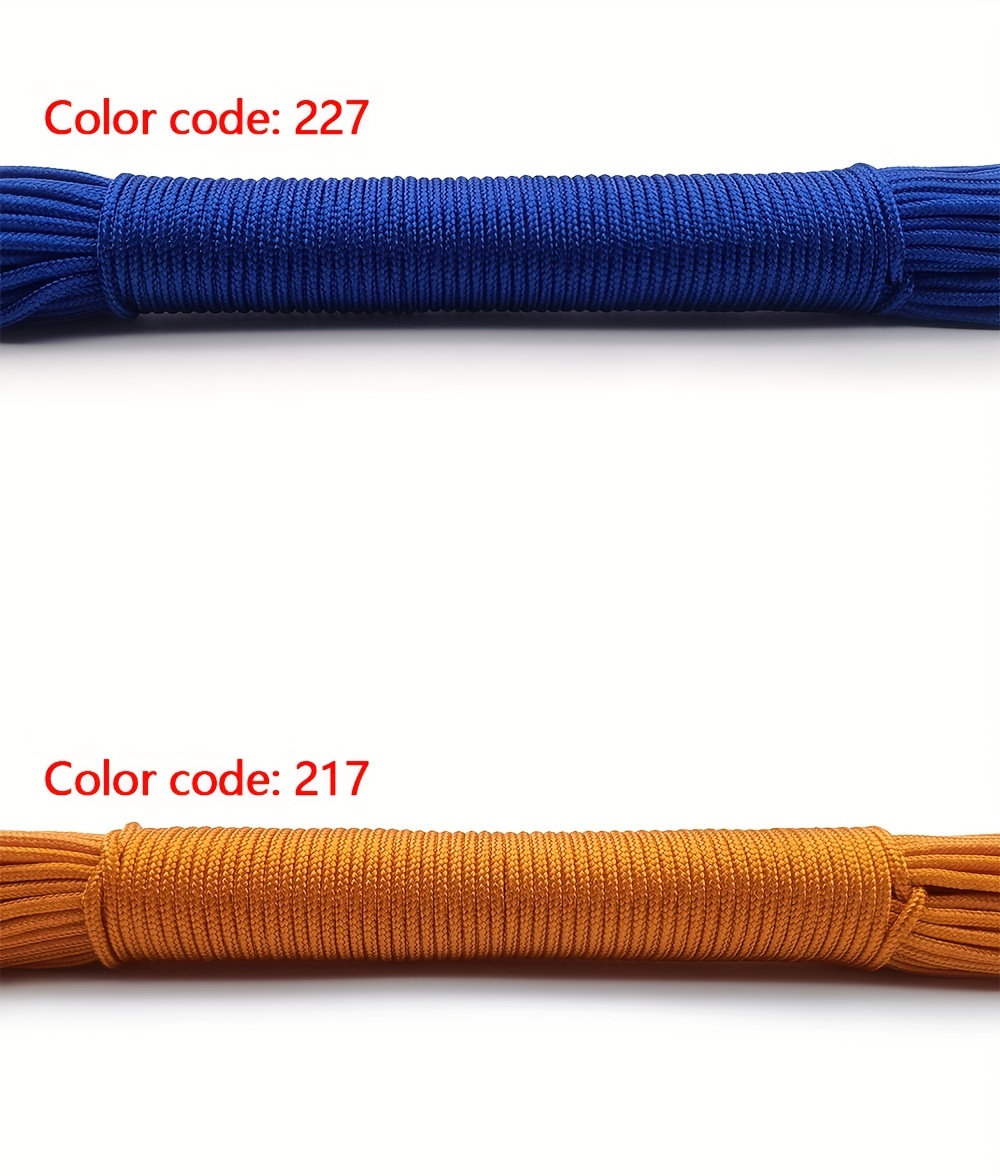 Solid Braided Paracord Rope Safety Tent Rope For Outdoor - Temu