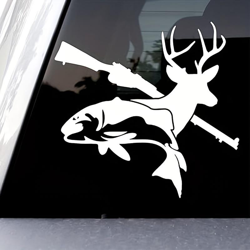 Death Deer Skull Hunting Fishing Decal Sticker Car Window - Temu