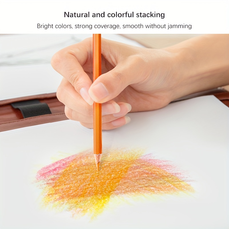 Watercolor Colored Pencils With Erasers And Pencil Extender - Temu
