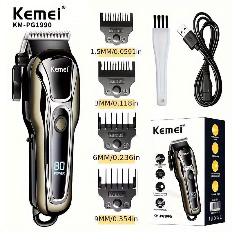 Kemei KM-1113 Hair Clipper and Beard Trimmer for Men - Gear Exact