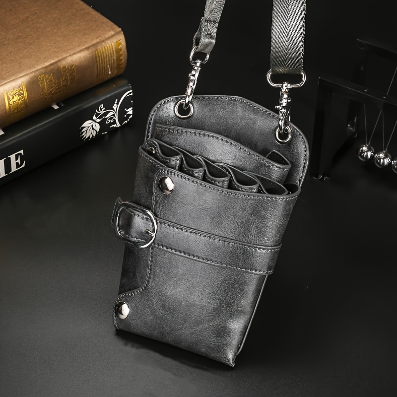 Image of Scissors Pouch With Lengthen Belt Hair Stylist Scissors Waist Bag Hairdressing Tools Bag