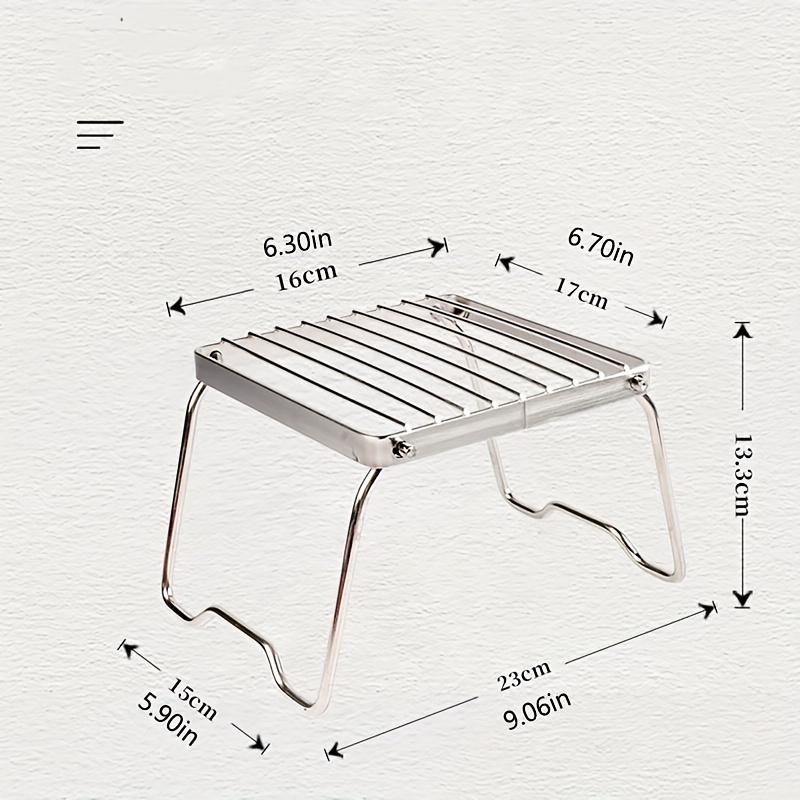 Portable Folding Stove Stand Mini Stove Frame Bbq Grill Rack - Temu