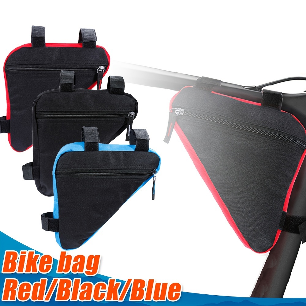 Bolsa de marco de bicicleta – Bolsa triangular para bicicleta, bolsa  triangular impermeable de 3.6 L con dos bolsillos laterales, bolsa de