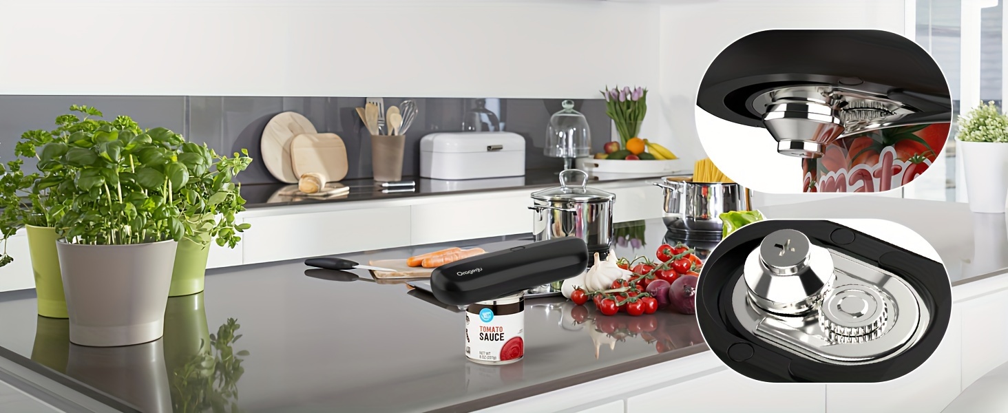 Electric Can Opener Rechargeable Can Openers One Touch Hand - Temu