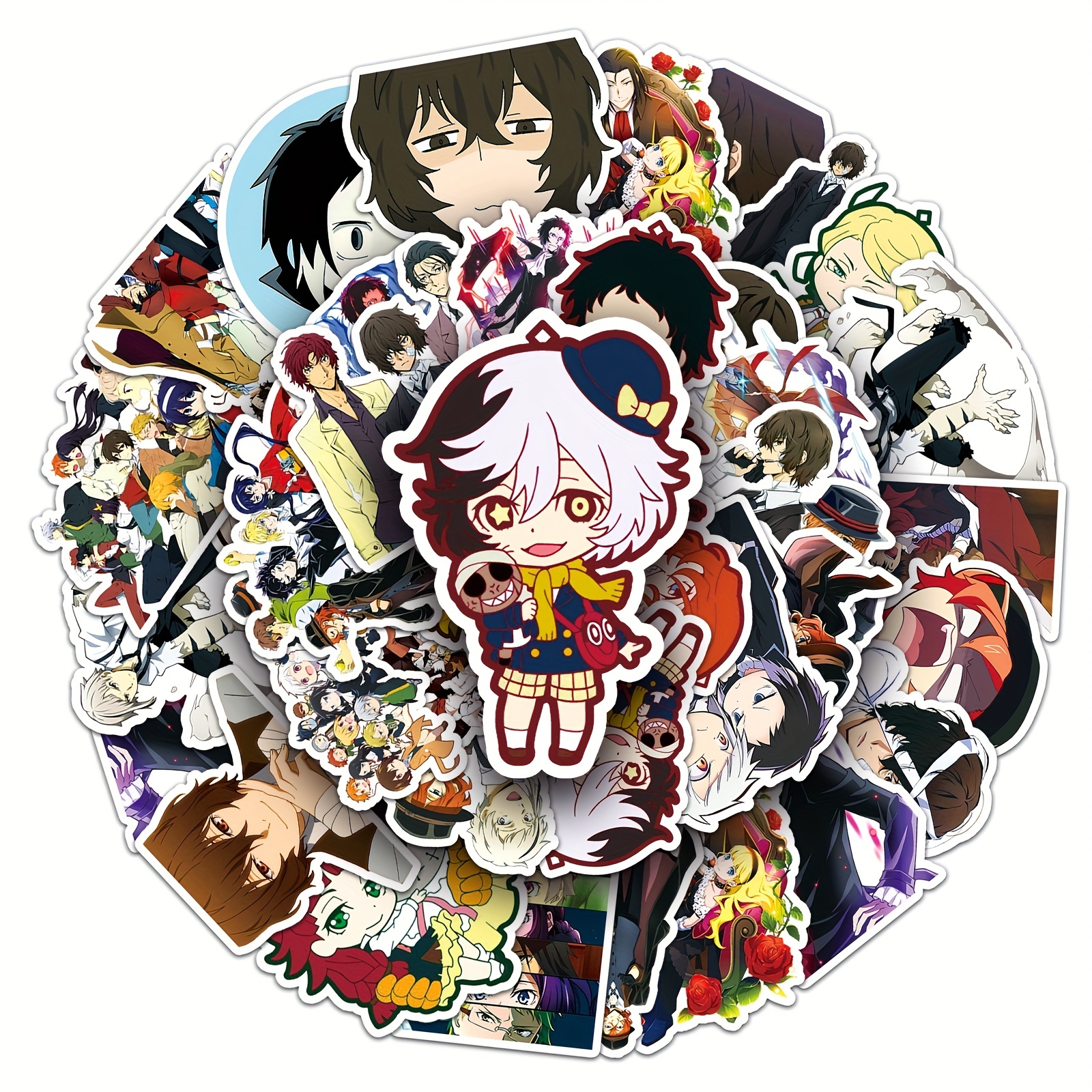 50 Uds. Pegatinas Decorativas Impermeables Tema Anime - Temu Mexico
